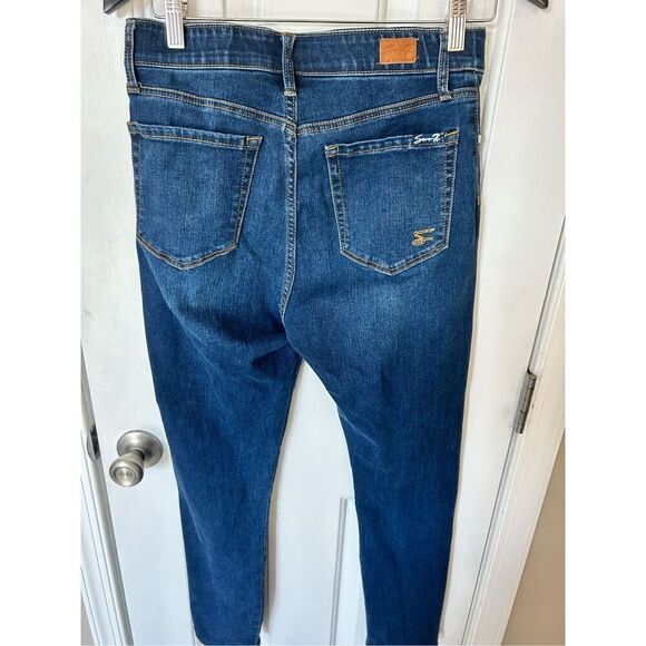 Seven 7 jeans blue slip on stretchy jeans size s - Picture 4 of 6